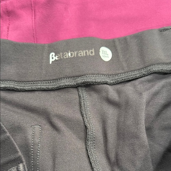 Betabrand Two Pair Skinny Pants Black and Pink XXL Long - Picture 2 of 6